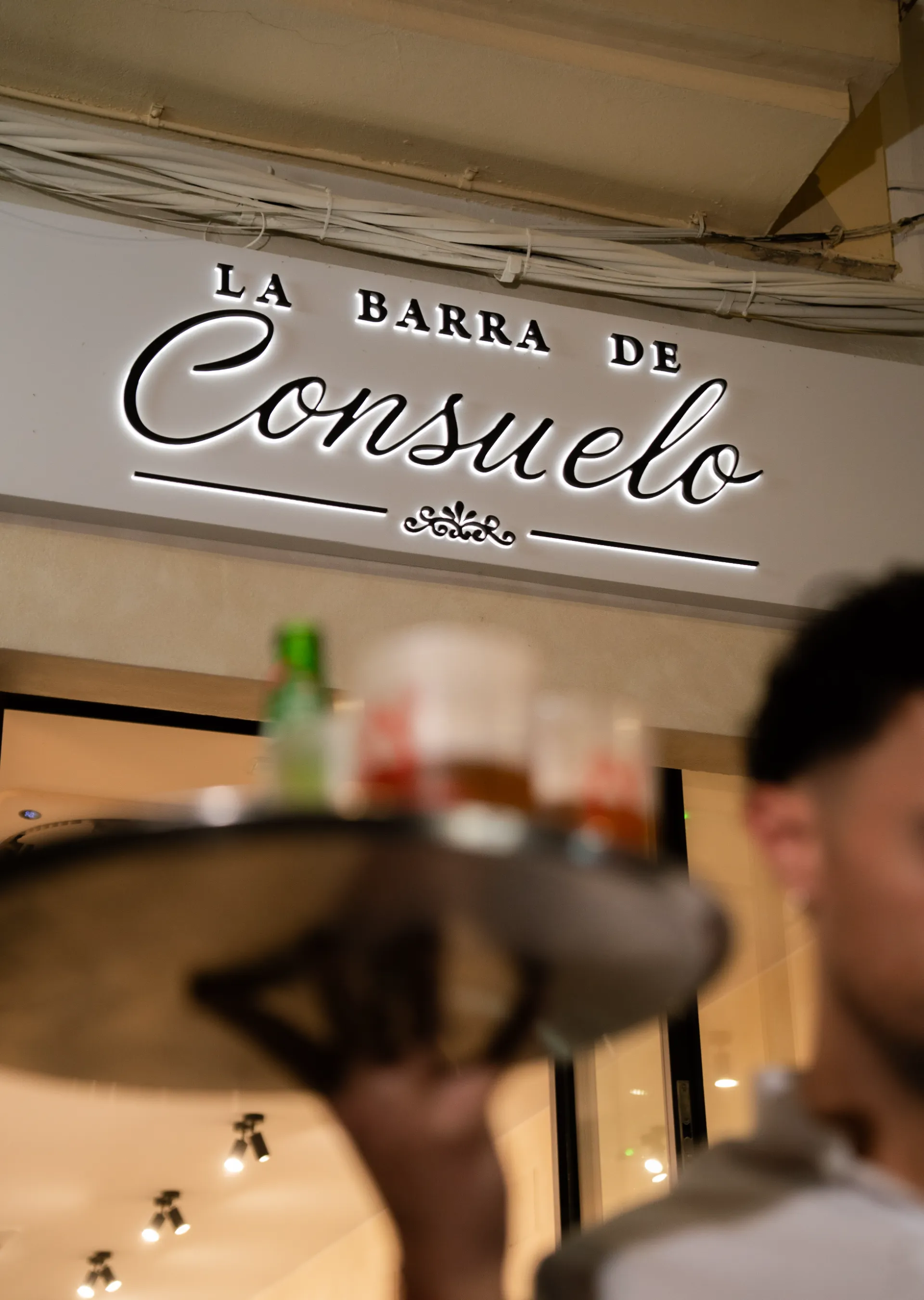 Rótulo de La Barra de Consuelo